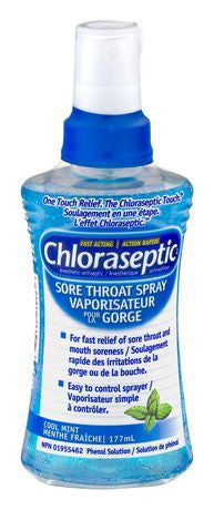 Chloraseptic - Sore Throat Spray - Cool Mint Flavour | 177 ml