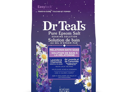 Dr Teal's - Pure Epsom Salt Melatonin Sleep Soak | 1.36 kg