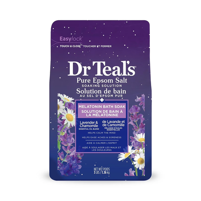 Dr Teal's - Pure Epsom Salt Melatonin Sleep Soak | 1.36 kg