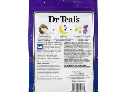 Dr Teal's - Bain de sommeil à la mélatonine et au sel d'Epsom pur | 1,36 kg