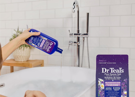 Dr Teal's - Melatonin Foaming Bath with Pure Epsom Salt - Lavender & Chamomile | 1 L