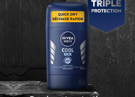 Nivea Men - Déodorant séchage rapide protection 48 h, fraîcheur intense | 50 ml