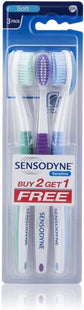 Sensodyne - Soft bristle Toothbrushes - Sensitive | 3 Pack