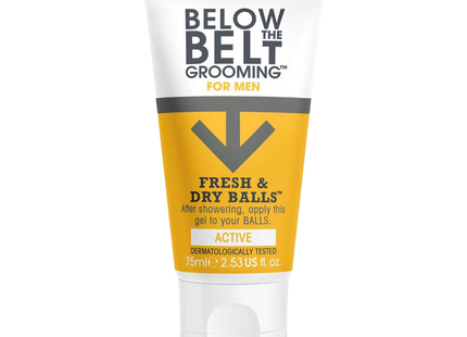 Soins sous la ceinture pour hommes – Balles actives fraîches et sèches | 75 ml