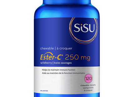 SISU - Ester-C 250 MG Chewable Tablets - Wildberry | 120 Tablets