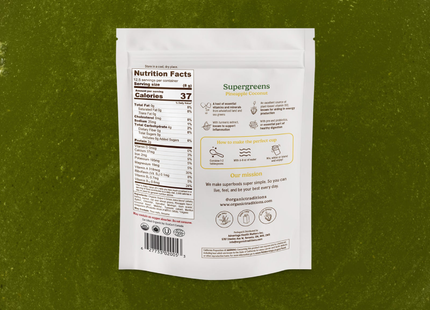 Organic Traditions - Supergreens, Pineapple Coconut | 100 g