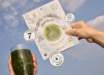 Organic Traditions - Supergreens, Pineapple Coconut | 100 g