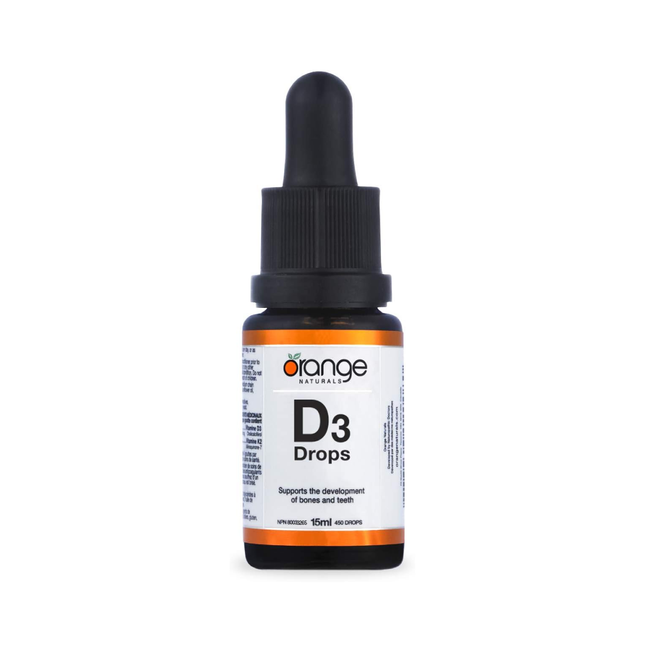 Orange Naturals - Vitamine D3 Gouttes Saveur Orange | 15 ml