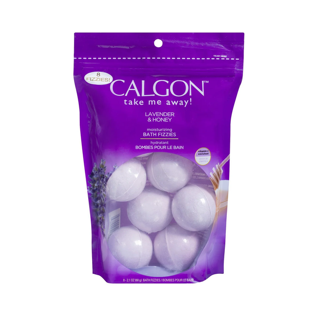 Calgon - Lavender & Honey, Moisturizing Bath Fizzies | 8 Fizzies