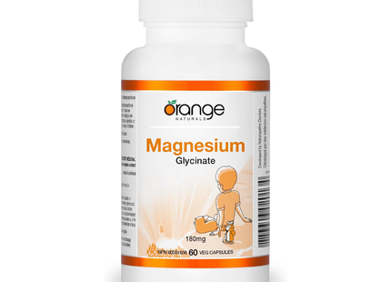 Orange Naturals - Glycinate de magnésium 180 mg | 60 gélules
