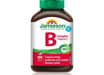 Jamieson - Vitamin B Complex with C 250 mg | 100 Tablets