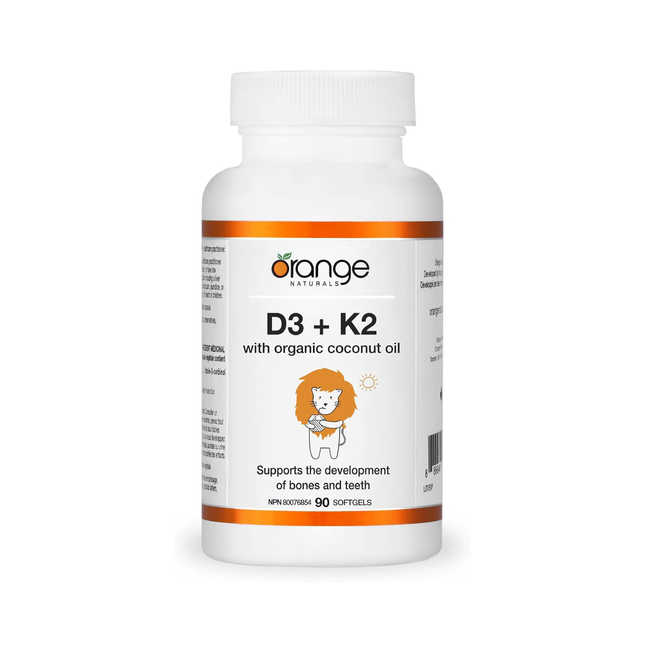 Orange Naturals - Vitamine D3 Noix de coco | 90 gélules