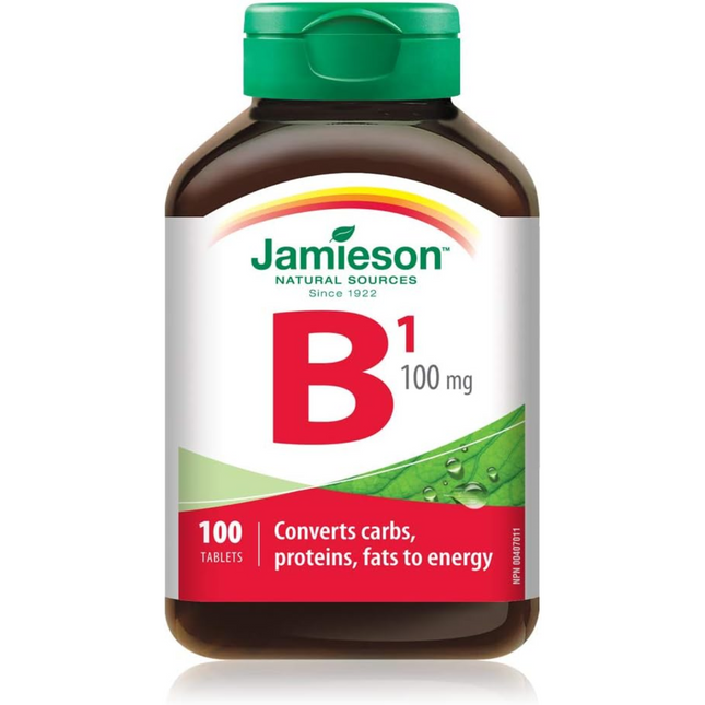 Jamieson - Vitamine B1 100 mg | 100 comprimés