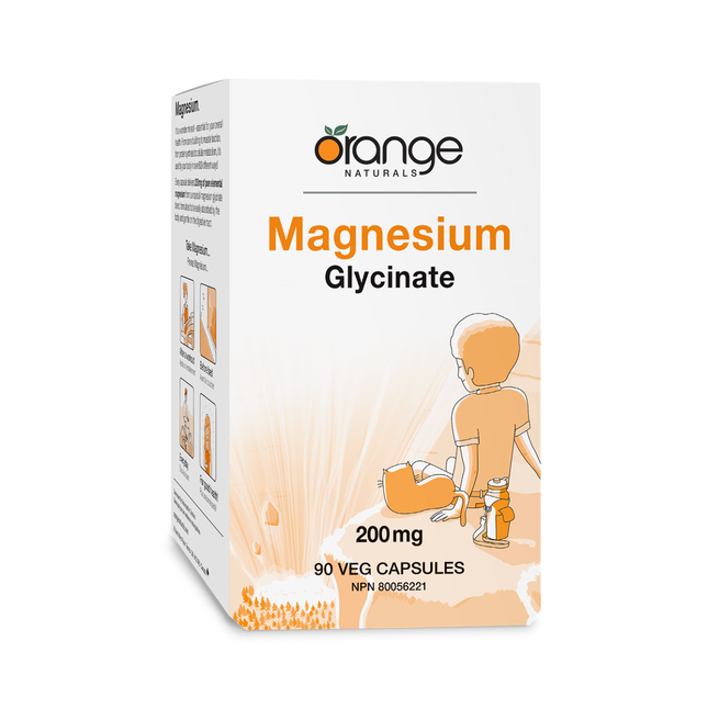 Orange Naturals - Glycinate de magnésium | 90 gélules