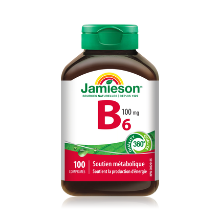Jamieson - Vitamine B6 100 mg | 100 Comprimés