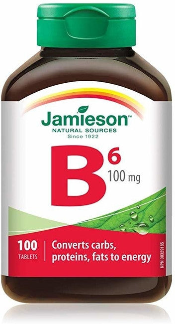 Jamieson Vitamine B6, 100 mg | 100 comprimés