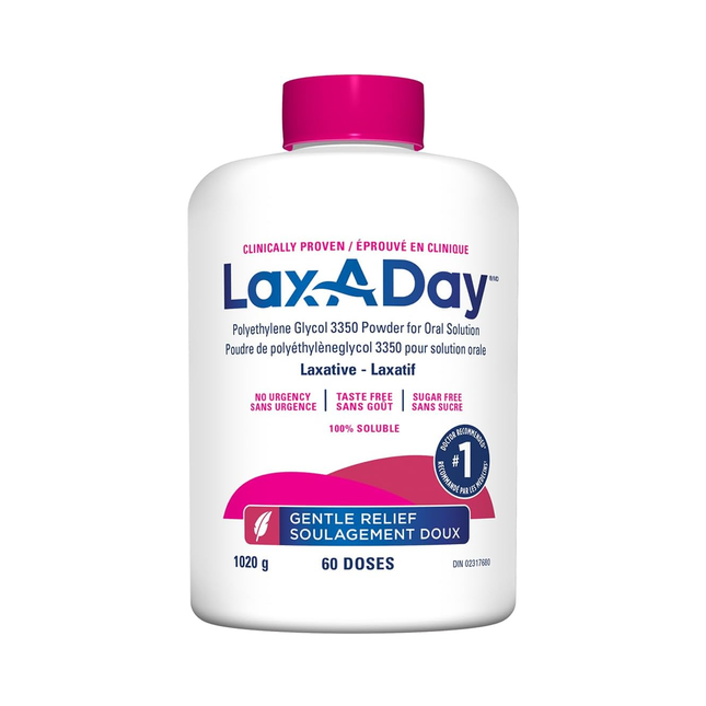Lax-A-Day - Laxative Soluble Oral Powder | 1020 g