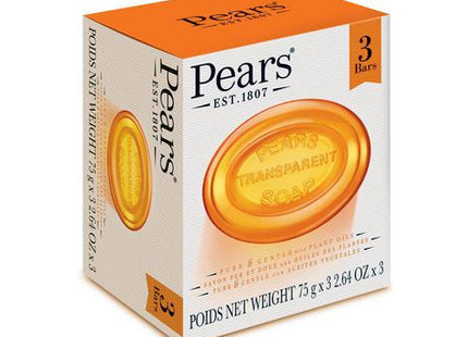 Pears Transparent Pure & Gentle Soap Bar with Plant Oils | 3 Bars