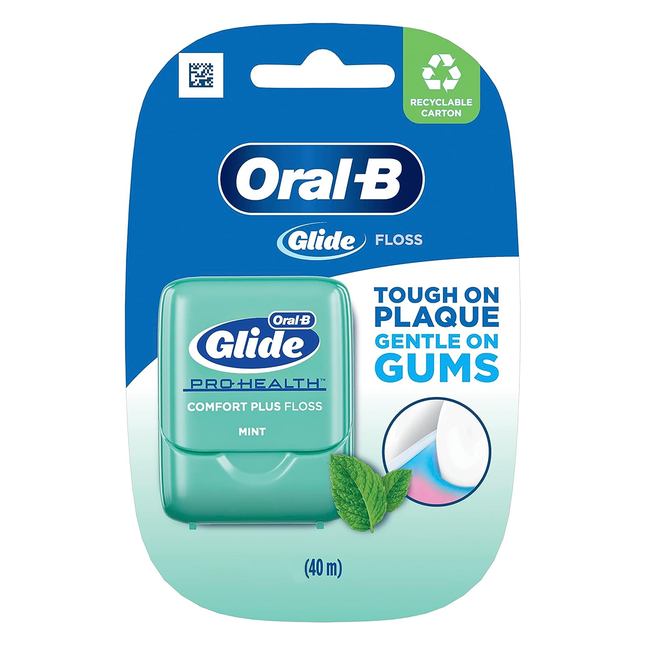 Oral-B - Fil dentaire Glide Pro Health Comfort Plus - Menthe | 40 m