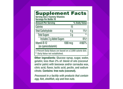 Vitafusion - Vitamine B12 | 140 Gommes