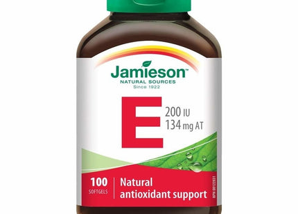 Jamieson Vitamin E, 200 IU | 100 Softgels