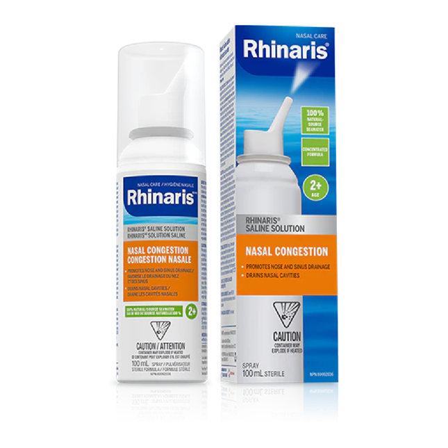 Rhinaris - Spray nasal pour solution saline contre la congestion nasale | 100 ml