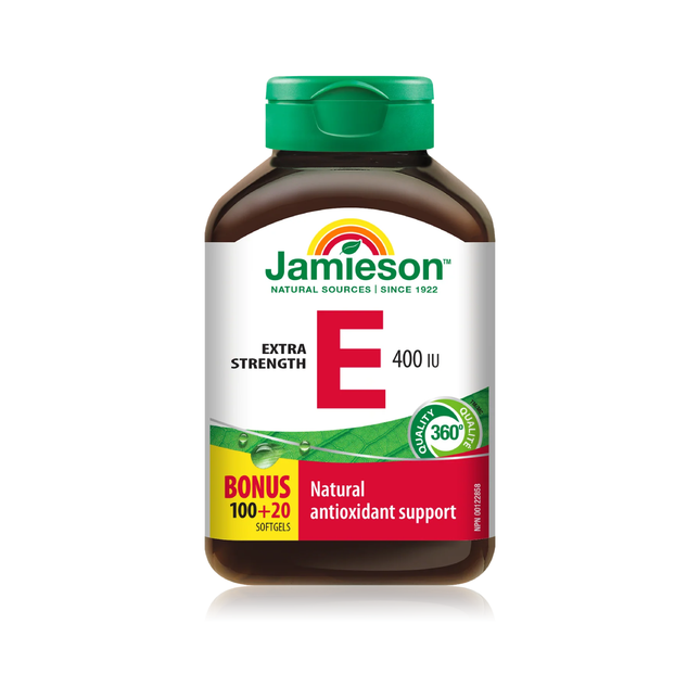 Jamieson - Vitamine E 400 UI | 120 capsules