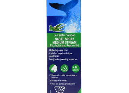 Sea Water Solution Nasal Spray - Eucalyptus & Peppermint