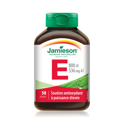 Jamieson Vitamine E, 800 UI | 50 gélules