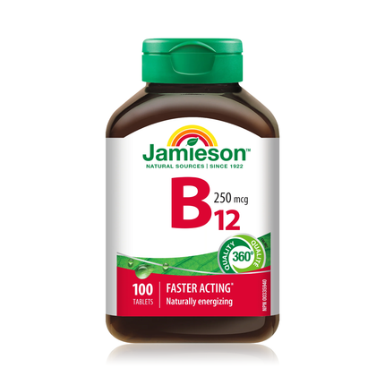 Jamieson - Vitamine B12 250 mcg | 100 comprimés