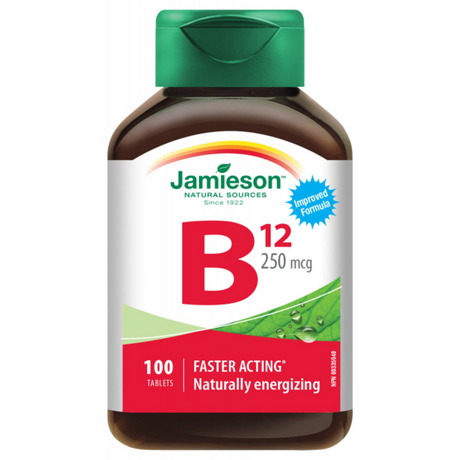 Jamieson - Vitamine B12 250mcg | 100 comprimés