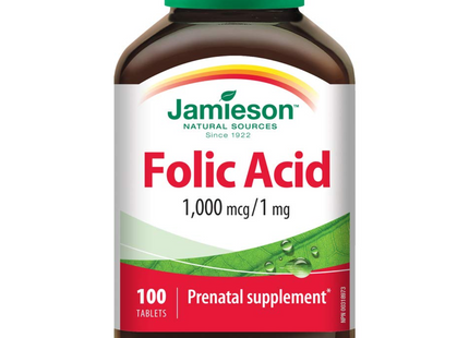 Jamieson - Folic Acid 1000 mcg | 100 Tablets