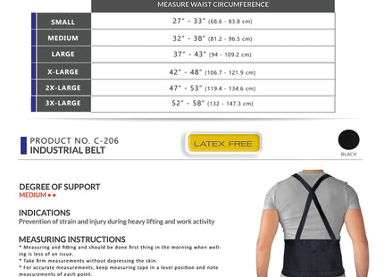 CHAMPION - Lightweight Industrial Belt/Suspenders Black