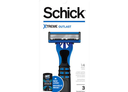 Schick - Xtreme Outlast | 3 Disposable Razors