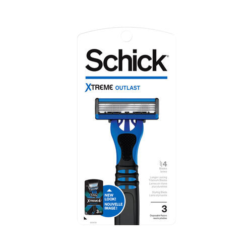 Schick-Xtreme Outlast | 3 rasoirs jetables