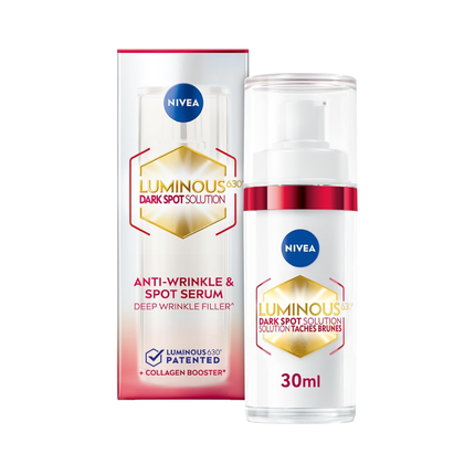 Nivea - Luminous Dark Spot Serum, Deep Wrinking Filler | 30 mL