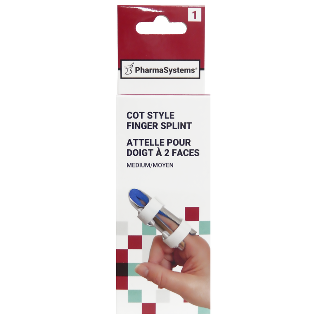 PharmaSystems - Cot Style Finger Splint - Medium | 1 Splint