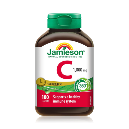 Jamieson - Vitamine C 1000 mg, à libération prolongée | 100 caplets