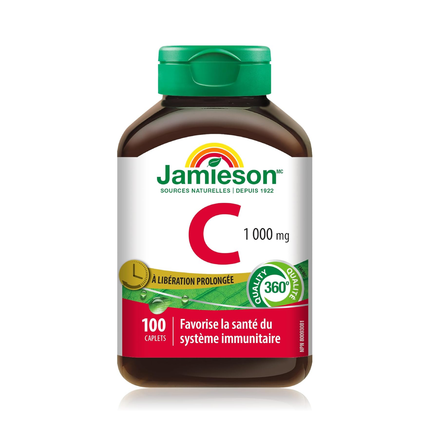 Jamieson - Vitamine C 1000 mg, à libération prolongée | 100 caplets