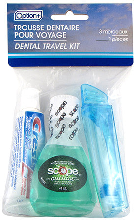 Kit de voyage dentaire Option+ | 3 pièces