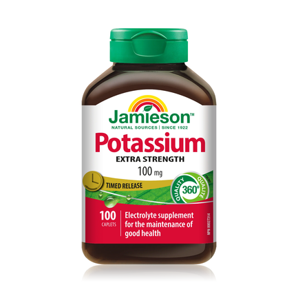 Jamieson - Extra Strength Timed Release Potassium 100 mg | 100 Caplets