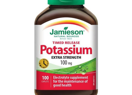 Jamieson - Extra Strength Timed Release Potassium 100mg | 100 Caplets