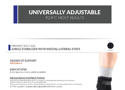 CHAMPION - Ankle Stabilizer/Stays, Black | Universal