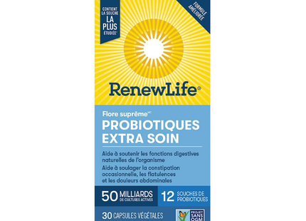 RenewLife - Ultimate Flora Extra Care Probiotic 50 Billion | 30 Vegetarian Capsules