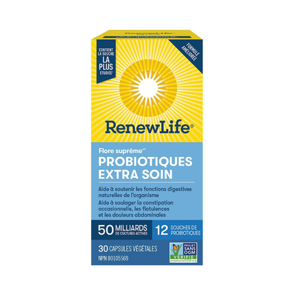 RenewLife - Probiotique Ultimate Flora Extra Care 50 milliards | 30 capsules végétariennes