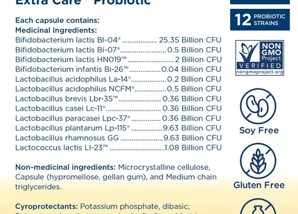 RenewLife - Probiotique Ultimate Flora Extra Care 50 milliards | 30 capsules végétariennes