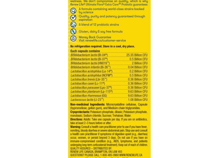 Renew Life - Ultimate Flora Extra Care 50Bil | 60 Capsules