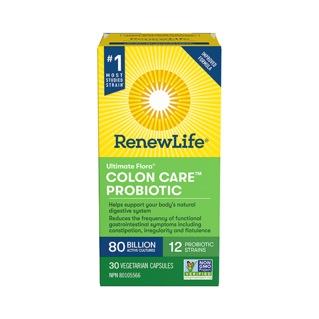 Renew Life - Ultimate Flora Soin du Côlon 80 Milliards | 30 Capsules