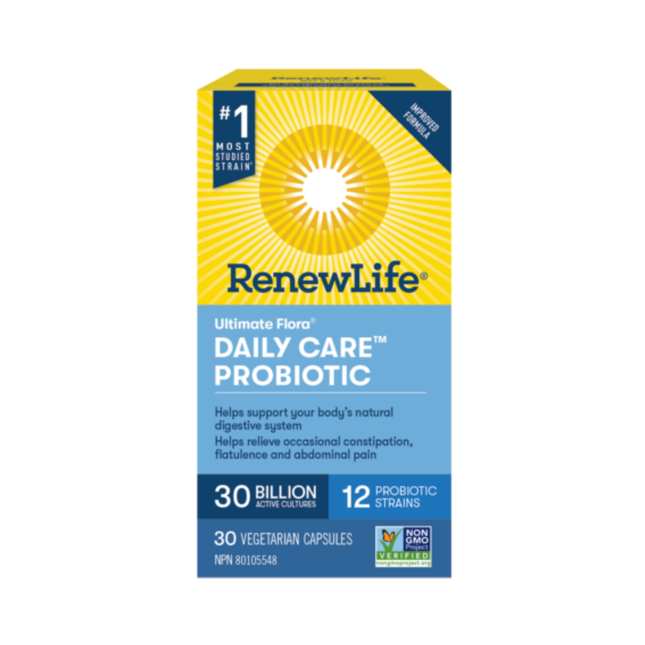 Renew Life - Ultimate Flora Soins quotidiens 30 milliards | 30 capsules