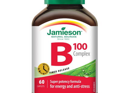 Jamieson - B 100 Complex, Ultra Strength, Timed Release | 60 Caplets